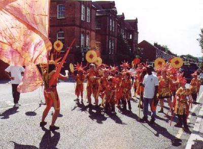 A costume band in the carnival