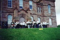 We played after the eight-o-clock piper at Inverness castle.